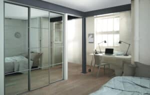 Mirror 4-door sliding with mirror panels