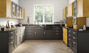 U shaped kitchen